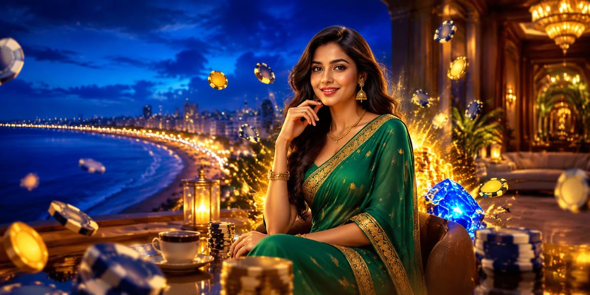 Woman playing live casino games via mobile app at Chennai's marina beach