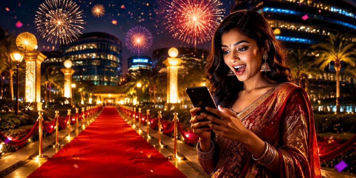 VIP bonus table at live casino with red and gold theme