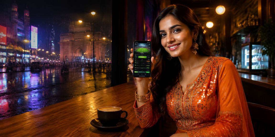 A lively Mumbai street scene symbolizing Teen Patti online excitement
